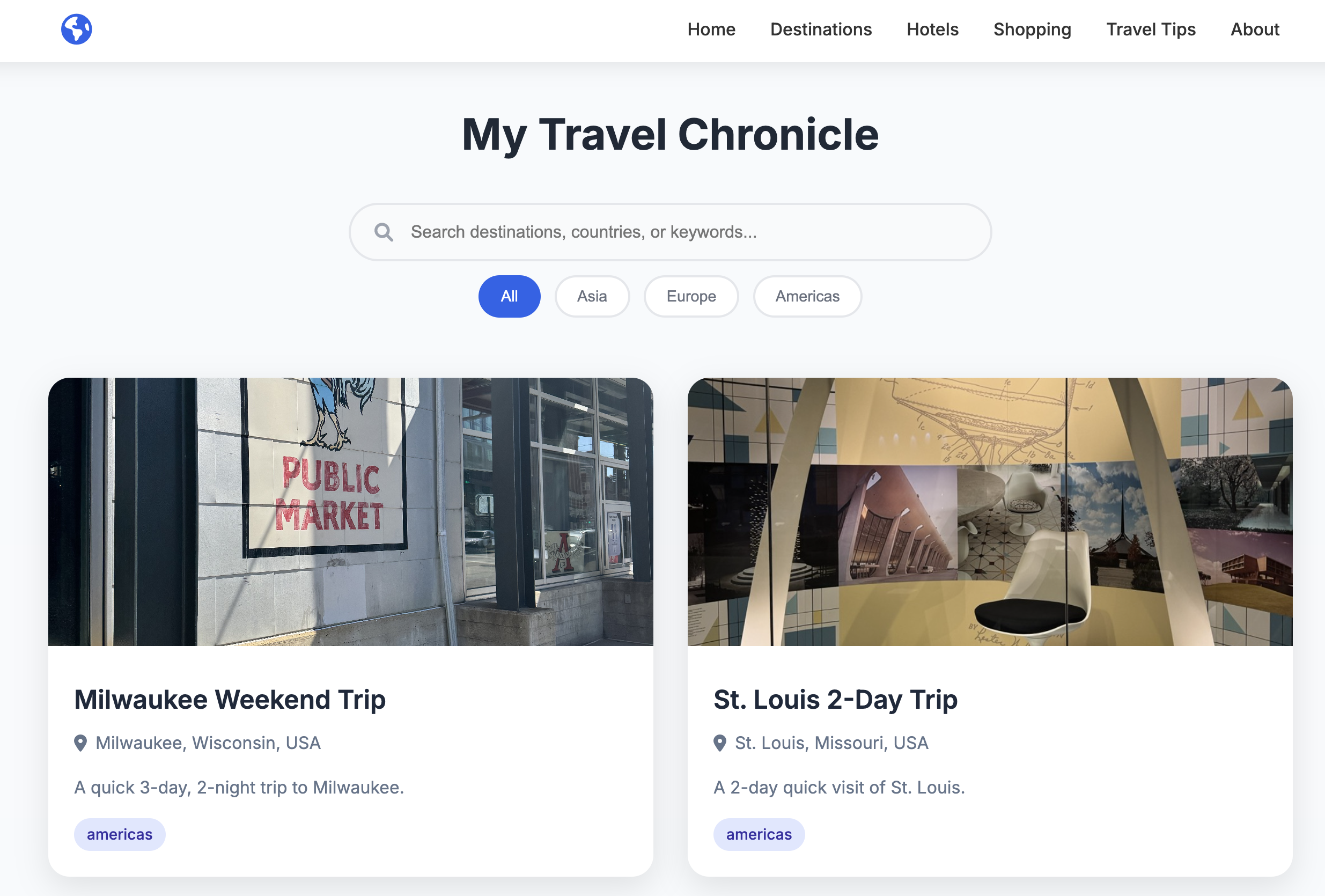 Travel Blog Platform